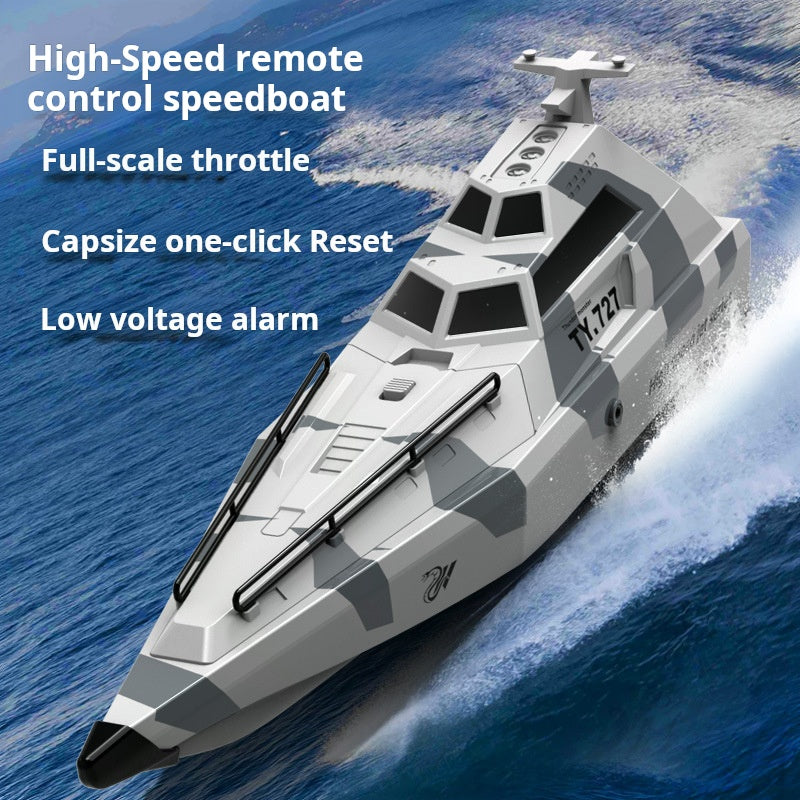 Islyne T132 turbojet remote control boat high speed speedboat model electric high horsepower anti-capsulation toy boat model boy gift