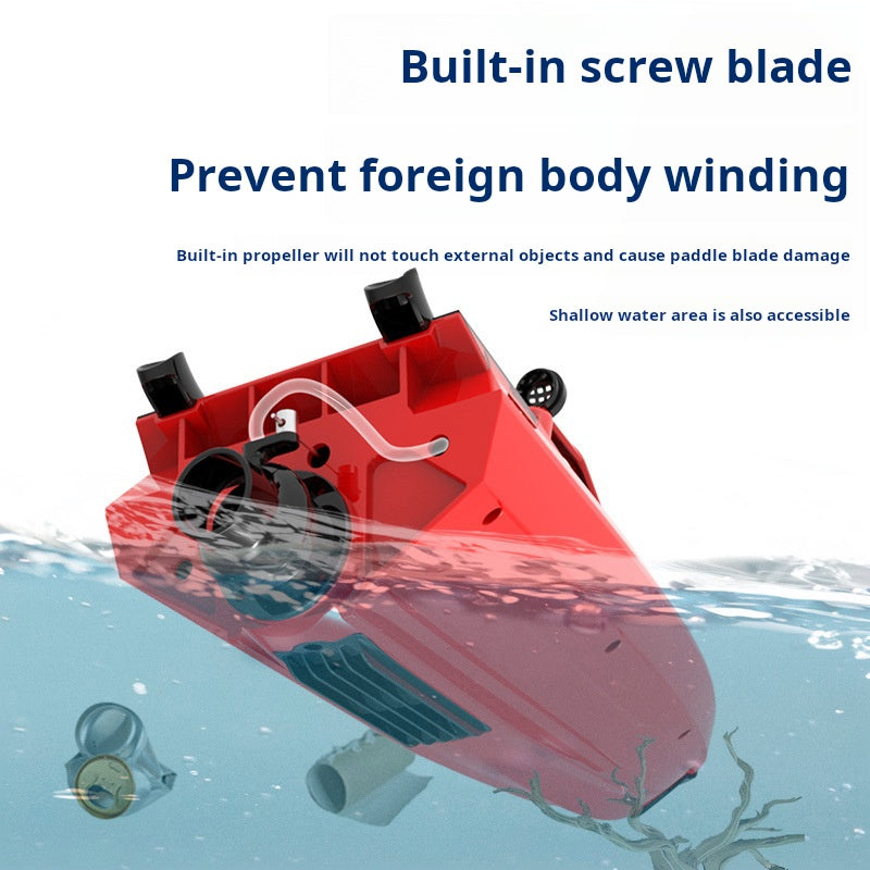 Islyne T131 2.4G wireless remote control boat turbo jet speedboat flip reset low power prompt boy water toy boat