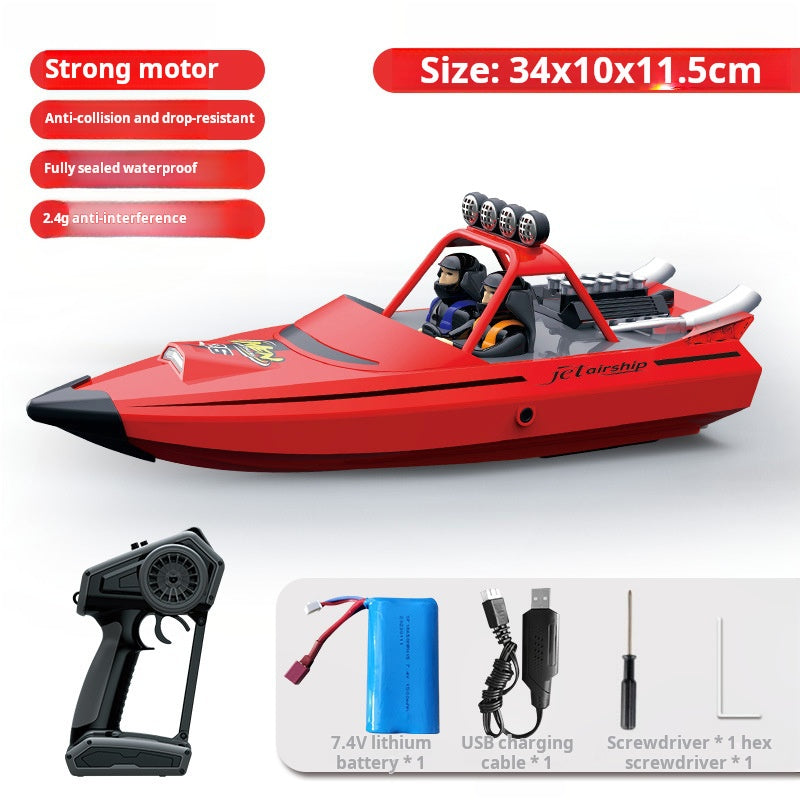 Islyne T132 turbojet remote control boat high speed speedboat model electric high horsepower anti-capsulation toy boat model boy gift