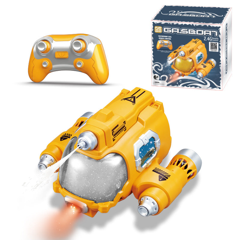 Islyne T122 Remote Control Motorboat Spray Submarine Double Propeller Wireless Mini Children's Electric Remote Control Submarine Toy