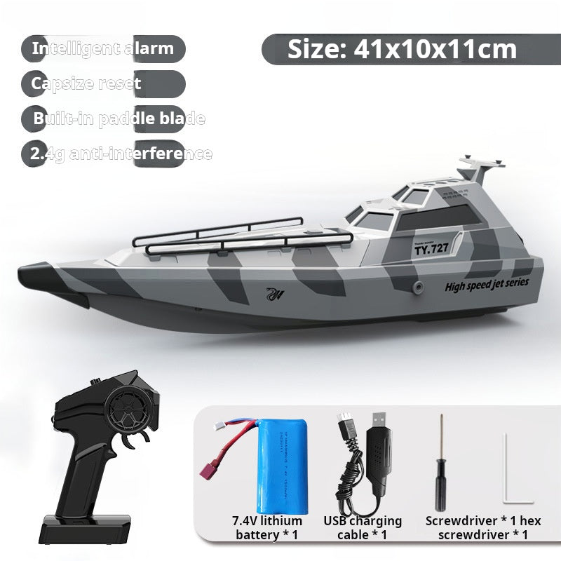 Islyne T132 turbojet remote control boat high speed speedboat model electric high horsepower anti-capsulation toy boat model boy gift