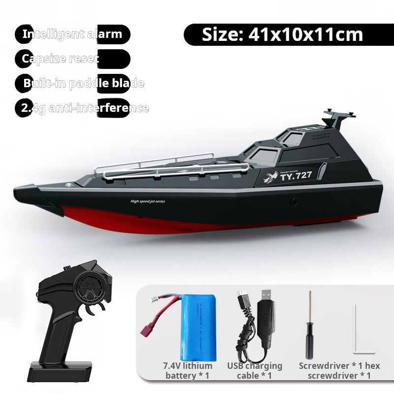 Islyne T132 turbojet remote control boat high speed speedboat model electric high horsepower anti-capsulation toy boat model boy gift