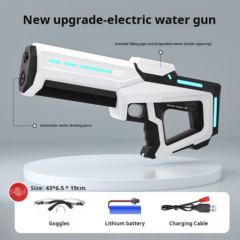 Islyne T103 Electric repeating water gun toy,33in range,12 seconds auto suction,50 minutes range,IP7 waterproof rating,swimming pool beach party and outdoor,suitable for kids' summer gifts