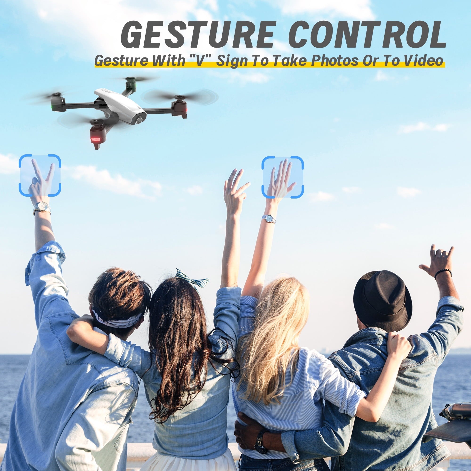 Islyne G05 GPS Drone with 4K Camera, Foldable Remote Control Quadcopter Drones for Adults Beginners, Headless Mode, GPS Positioning, Altitude Hold, 5G WIFI Transmission