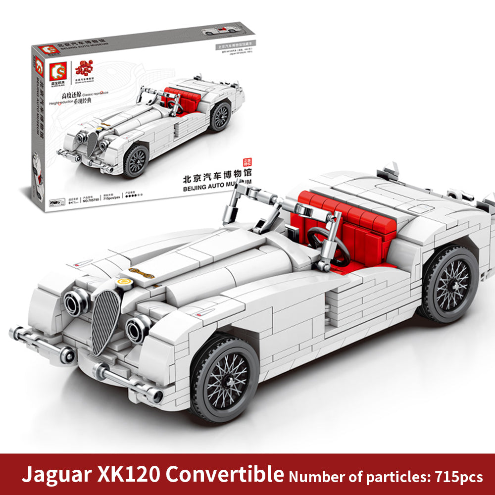 Islyne T24 Jaguar xk120 building blocks STEM Toys Birthday Toy Gift for Kids Boys and Girls