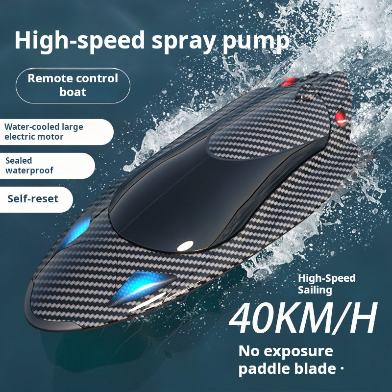 Islyne T125 2.4G adult children electric speedboat racing water toy boat high speed turbojet remote control boat