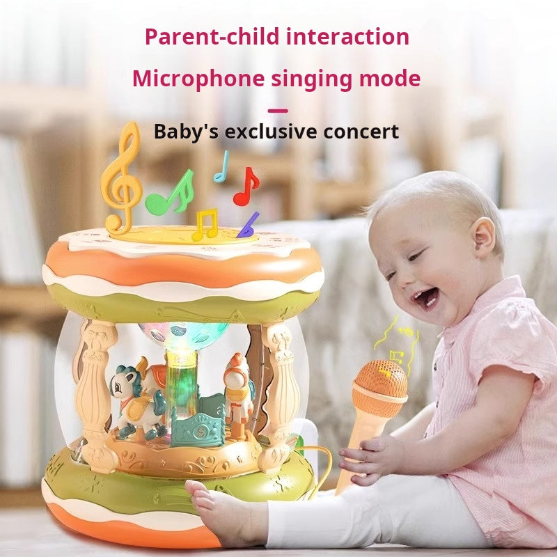 Islyne T91 baby toy music clap drum 0 to 6 to 12 months baby hand clap drum early education educational carousel rechargeable