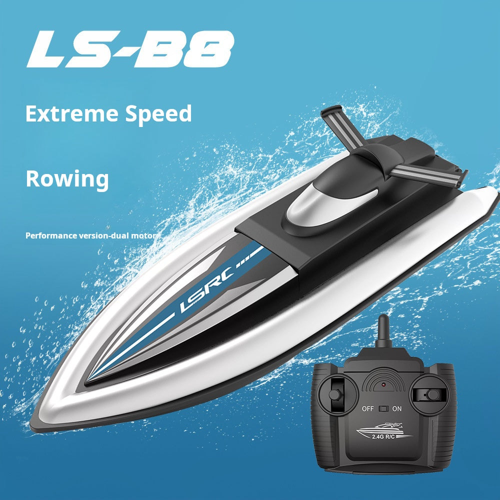 Islyne T129 remote control boat speedboat water remote control high-speed racing boat toy double propeller long endurance simulation electric boat