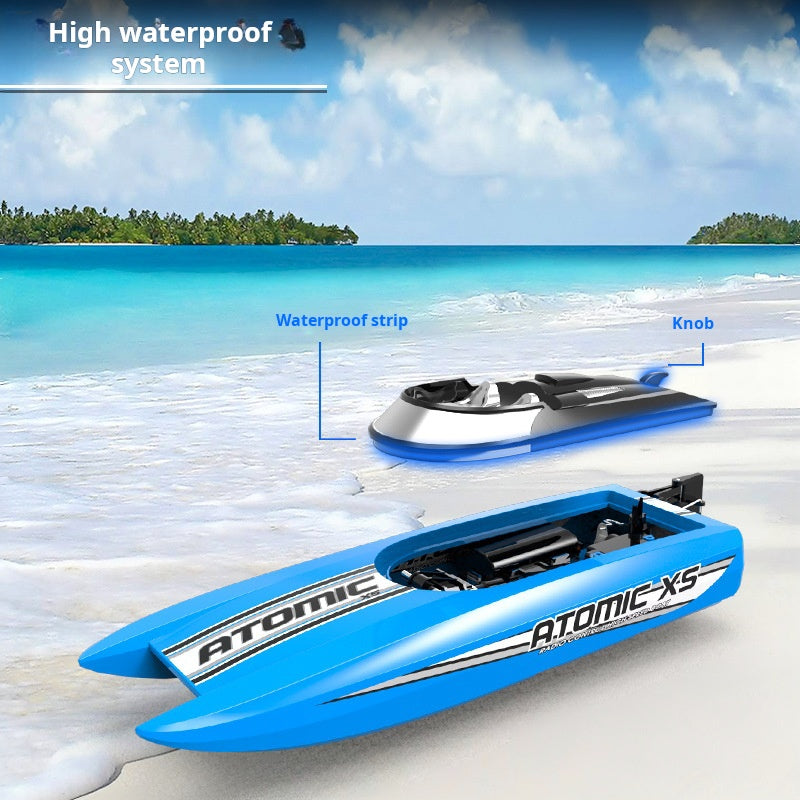 Islyne T127 High Speed RC Boat Waterproof RC Speedboat Boat Water Model Children Electric Toy Boat Collision Resistant