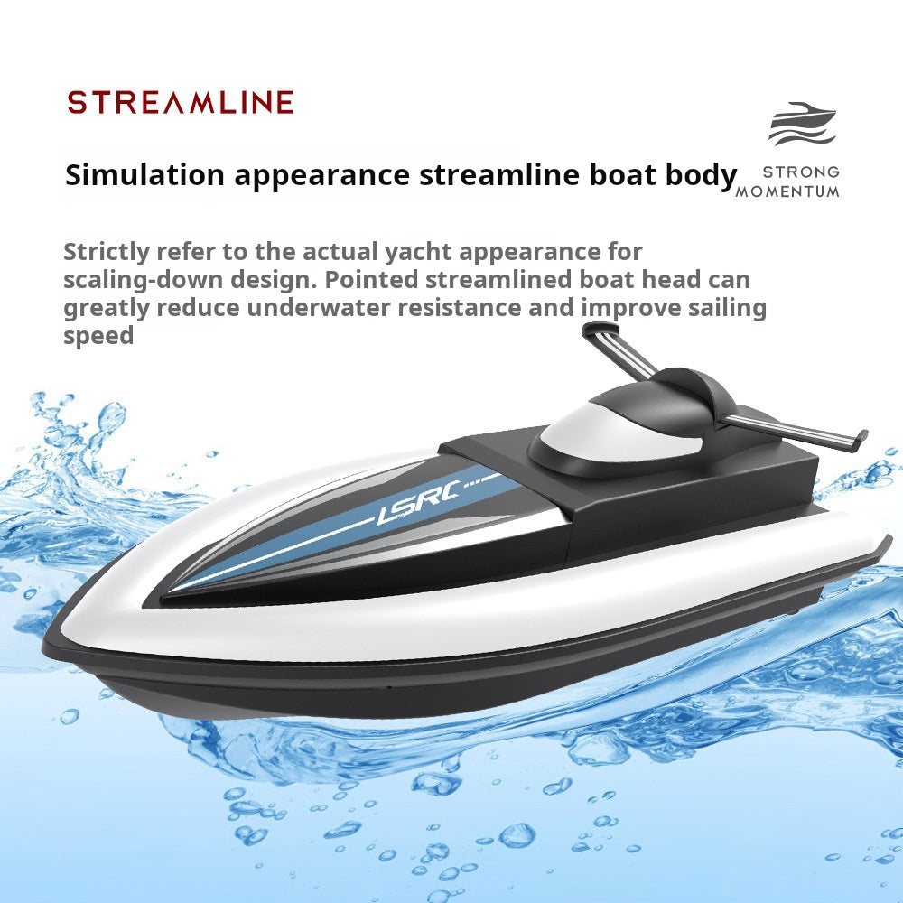 Islyne T129 remote control boat speedboat water remote control high-speed racing boat toy double propeller long endurance simulation electric boat