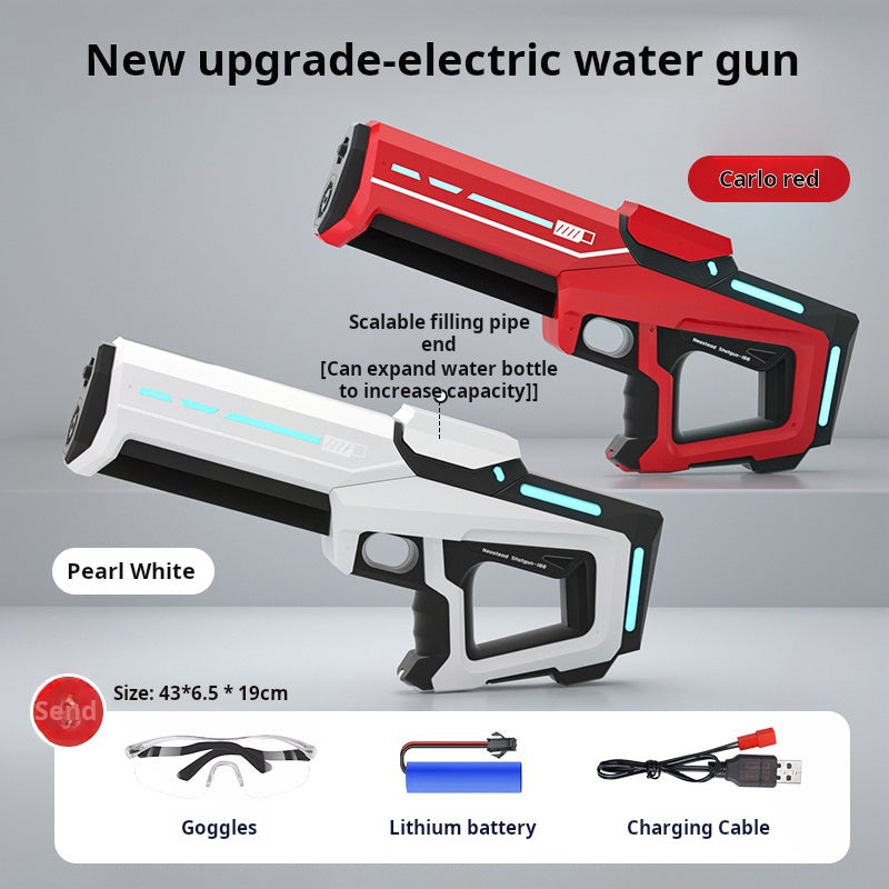 Islyne T103 Electric repeating water gun toy,33in range,12 seconds auto suction,50 minutes range,IP7 waterproof rating,swimming pool beach party and outdoor,suitable for kids' summer gifts