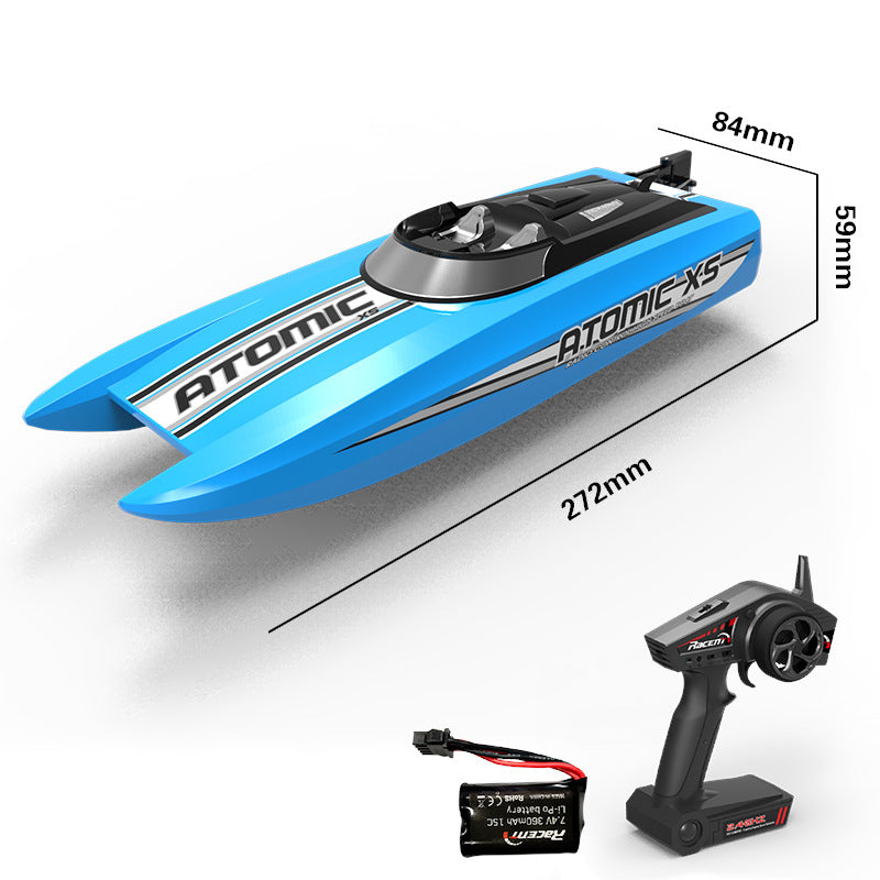 Islyne T127 High Speed RC Boat Waterproof RC Speedboat Boat Water Model Children Electric Toy Boat Collision Resistant