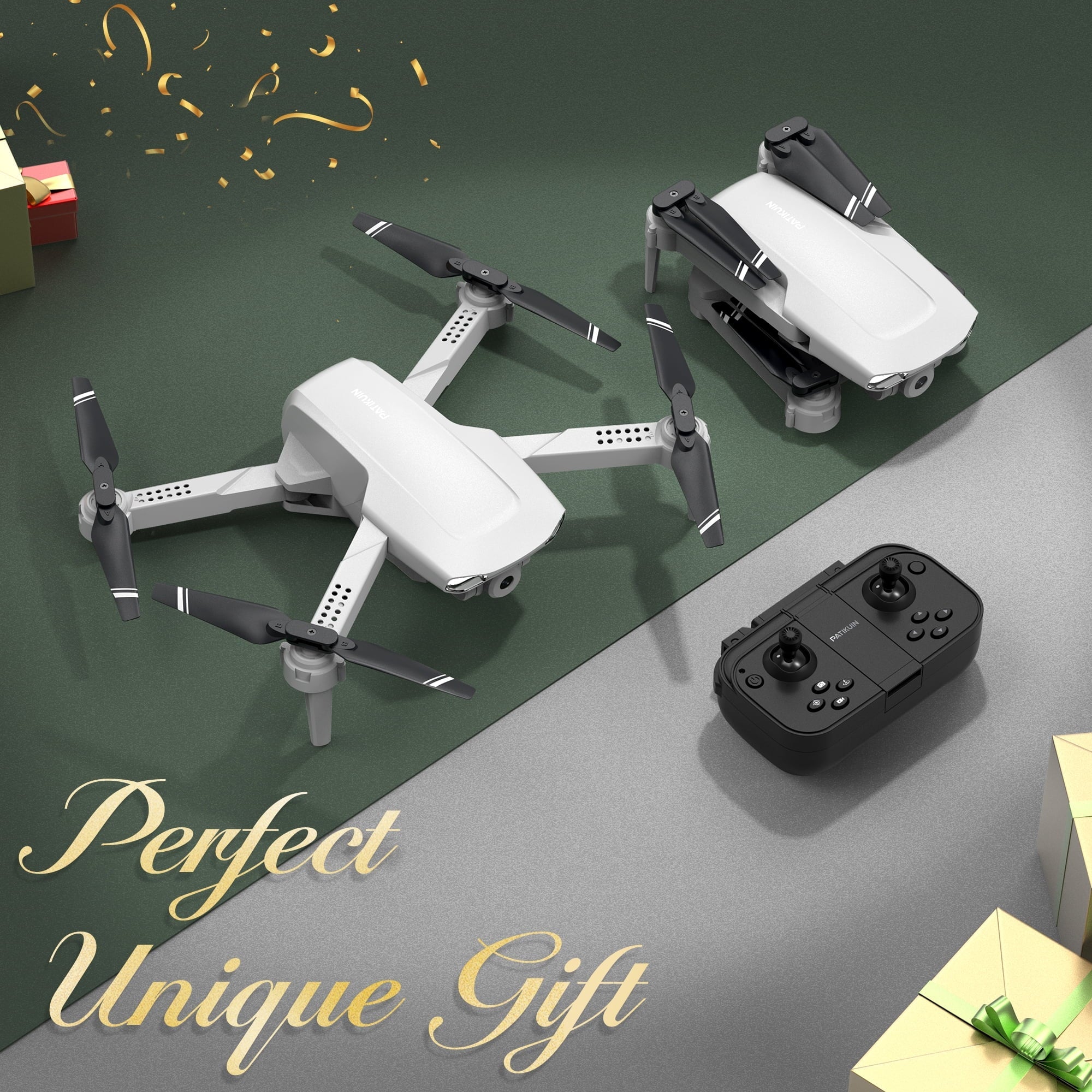 Islyne S300 FPV Drone with Camera for Adults and Kids, RC Quadcopter with 720P HD Camera and 5G WIFI Transmission, 2 Batteries