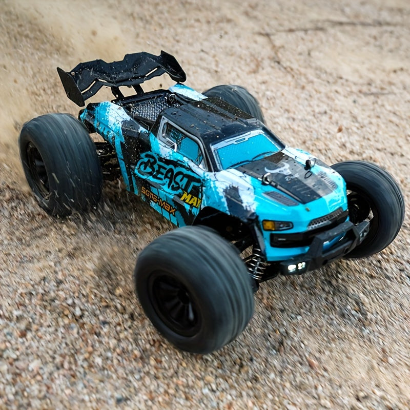 High-Speed Remote Control Off-Road Vehicle - 4WD, Brushless Motor, 80KM/H, LED Headlights, Rechargeable Battery