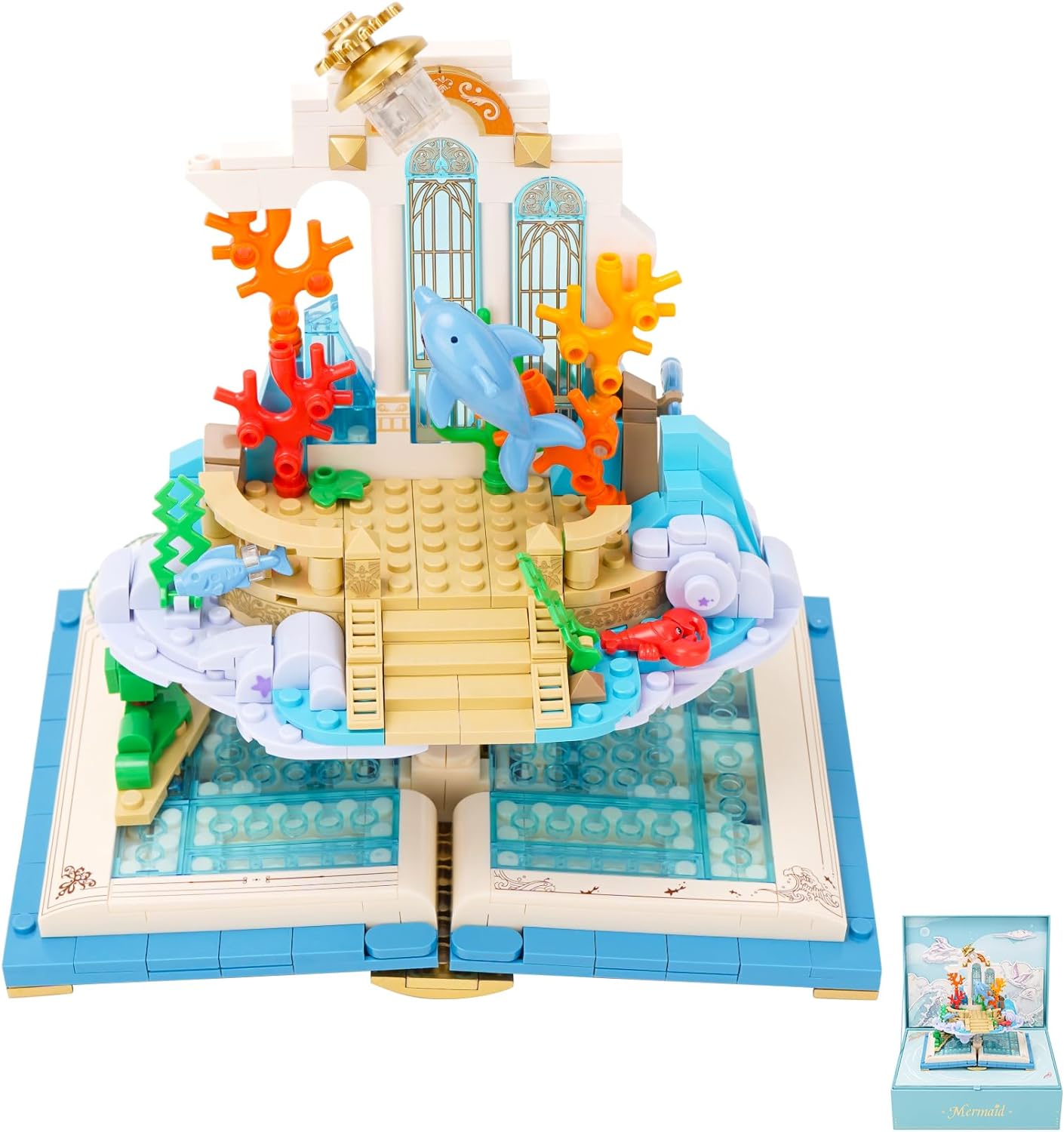 Building Blocks Sets Fairytale Building Block Books Educational Building Toys for Adults Children Teens (1000+pcs)