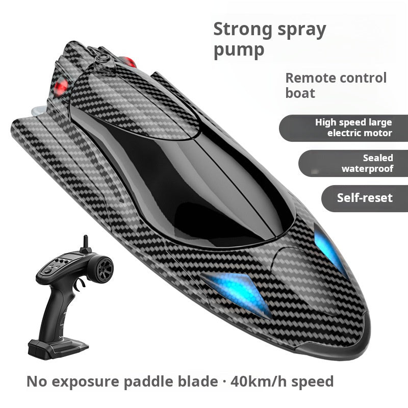 Islyne T125 2.4G adult children electric speedboat racing water toy boat high speed turbojet remote control boat