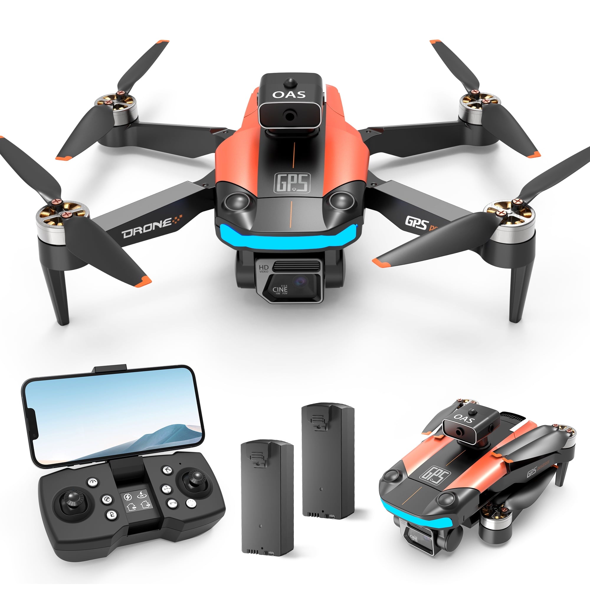 Islyne D99 GPS Drone with 8K UHD Camera, Foldable Drones for Adults Beginners, RC Quadcopter Drone, Brushless Motor, VR Mode, GPS Auto Follow