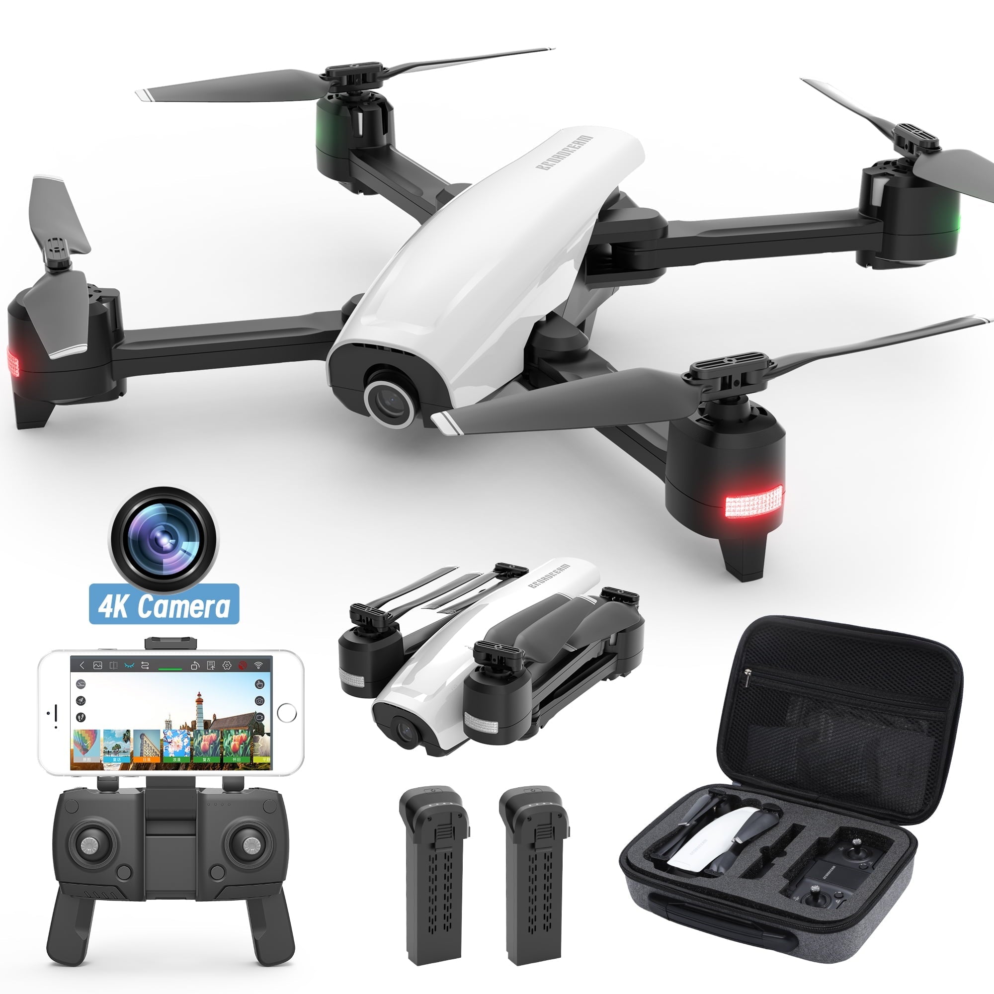 Islyne G05 GPS Drone with 4K Camera, Foldable Remote Control Quadcopter Drones for Adults Beginners, Headless Mode, GPS Positioning, Altitude Hold, 5G WIFI Transmission