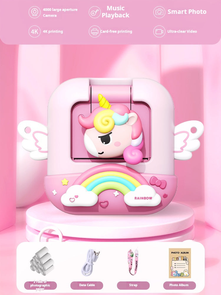 Islyne T15 children's camera toy girl can take pictures and printable baby birthday gift new digital camera Polaroid