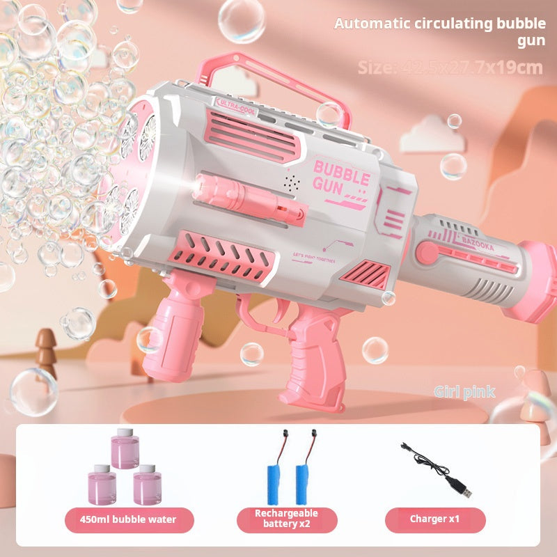 Islyne T14 New Bubble Machine Children's Handheld Internet Celebrity Popular Gatling Bubble Gun Fully Electric Toy for Boys and Girls