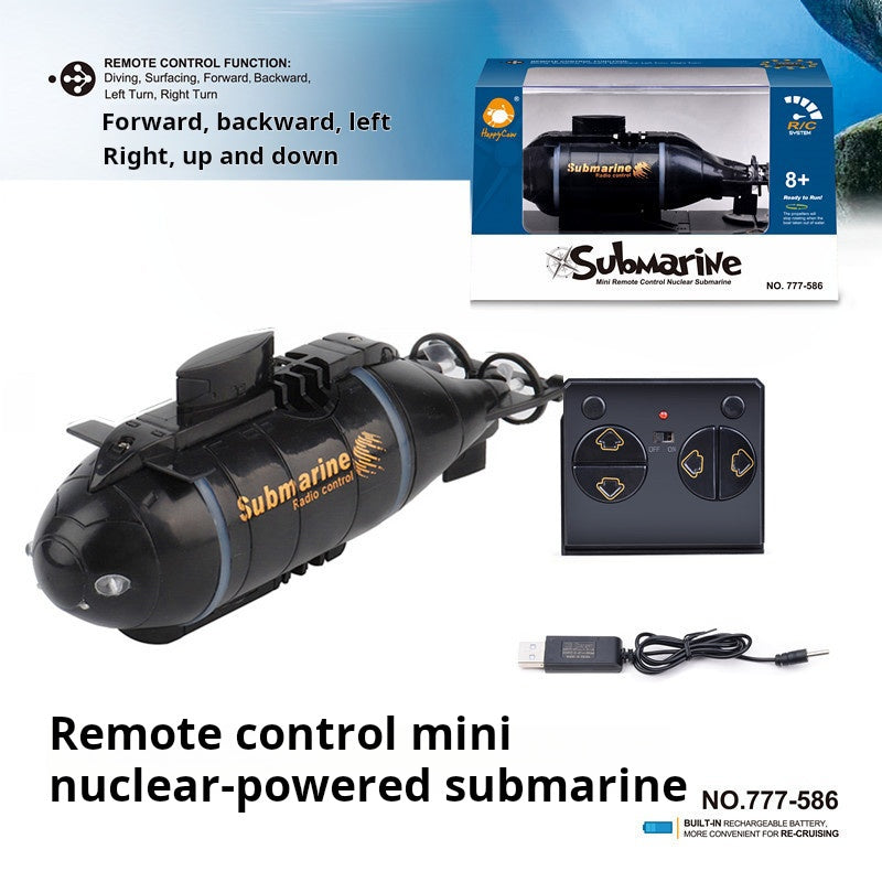 Islyne T130 Submarine Toy Simulation Mini Remote Control Submarine 46-way Toy Boat Electric Model Toy