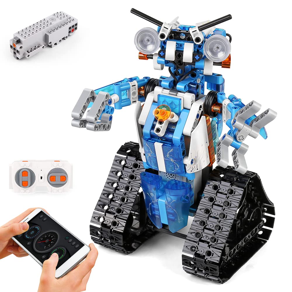 Islyne T25 Mould King 15059 Remote Control Robot Kit, 369 Piece Stem Building Toy, RC Motor Robot for Kids and Teenagers, Educational Toys for Boys, Birthday Gifts