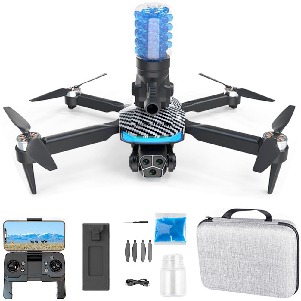 Islyne T120 Water bomb UAV brushless motor three-camera electronically controlled aerial photography optical flow positioning quadcopter remote control aircraft the best gift for children