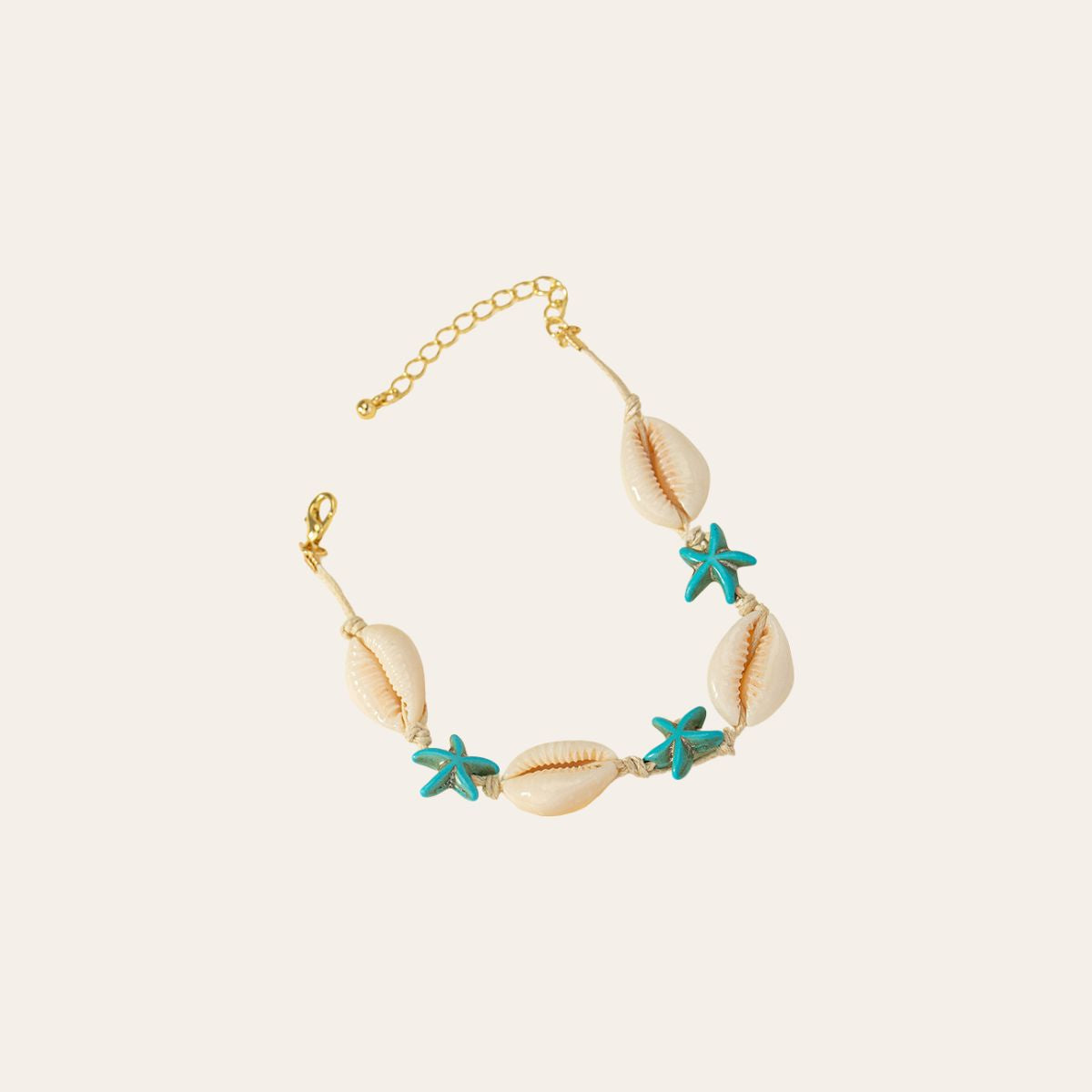 Bohemian Shell Bracelet - Summer Starfish Charm